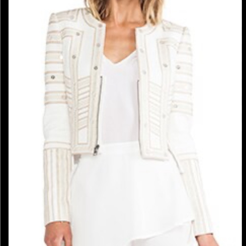 BCBG Blazer with gold accents